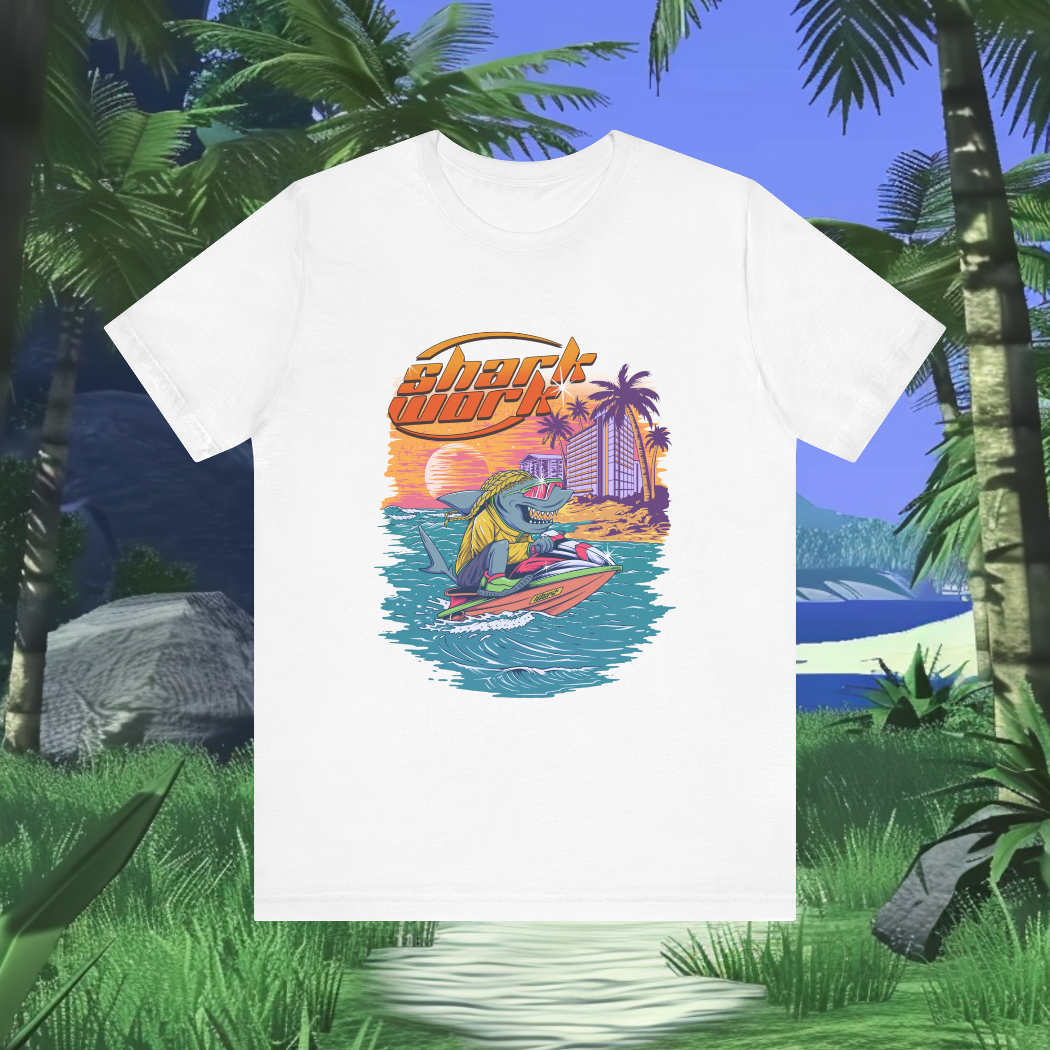 Souvenir Vacation T-Shirt from Sharkwork Island